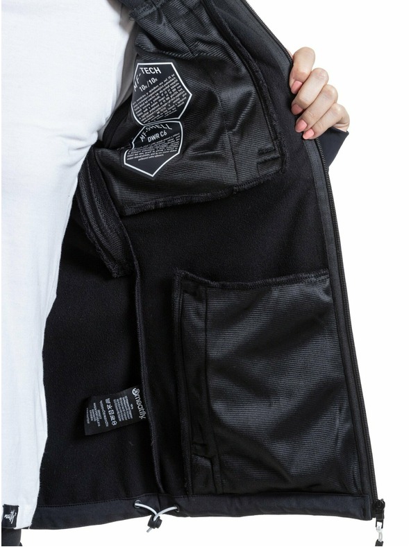 Meatfly Meatfly ženska softshell jakna Zaja Logo Crna | Crna | Veličina