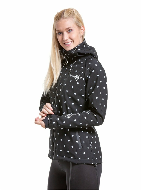 Meatfly Meatfly ženska softshell jakna Zaja Dots Crna | Crna | Veličina