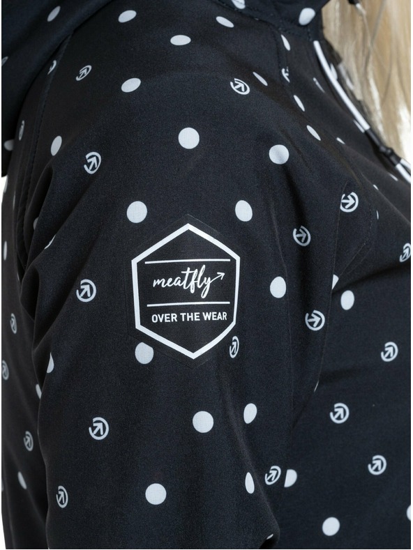Meatfly Meatfly ženska softshell jakna Zaja Dots Crna | Crna | Veličina