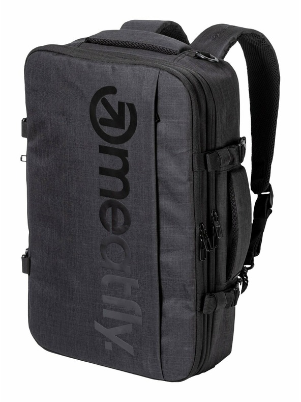 Meatfly Meatfly ruksak Riley Charcoal Heather 28 L | Siva | Volumen 28 L