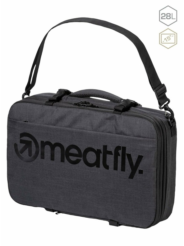 Meatfly Meatfly ruksak Riley Charcoal Heather 28 L | Siva | Volumen 28 L