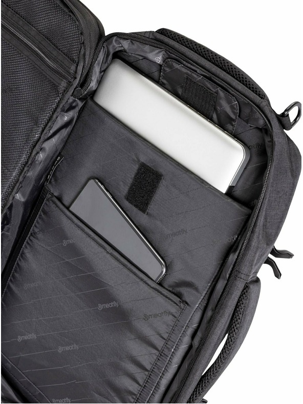 Meatfly Meatfly ruksak Riley Charcoal Heather 28 L | Siva | Volumen 28 L