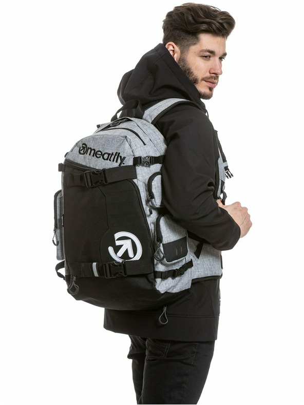 Meatfly Meatfly ruksak Wanderer - Heather Grey | Siva | Volumen 28 L