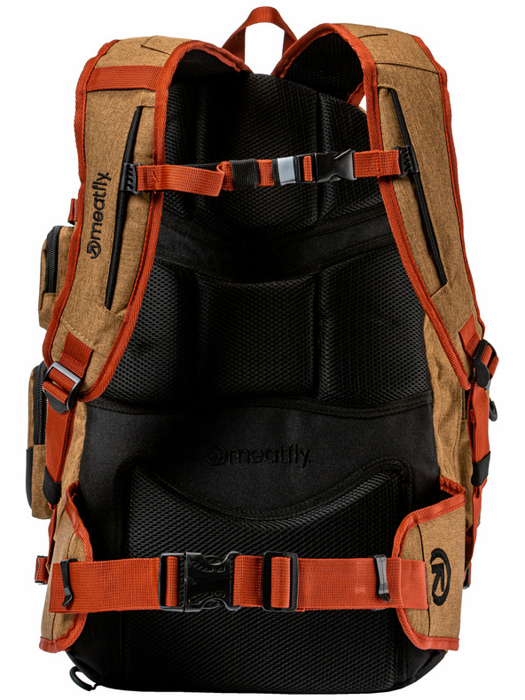 Meatfly Meatfly ruksak Wanderer Latte Heather/Charcoal Heather 28 L | Smeđa | Volumen 28 L