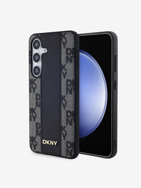 DKNY DKNY PU Kožni Kariran Uzorak Magsafe Stražnji Poklopac za Samsung Galaxy S24+ Black