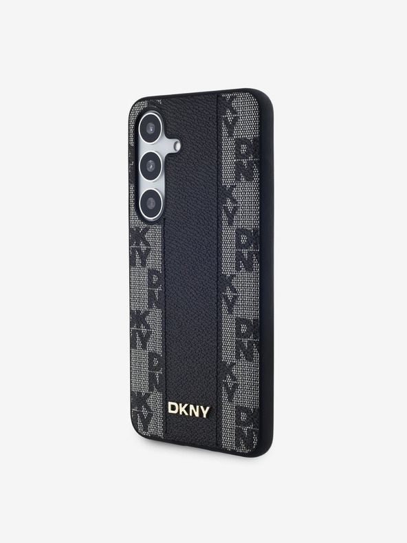 DKNY DKNY PU Kožni Kariran Uzorak Magsafe Stražnji Poklopac za Samsung Galaxy S24+ Black