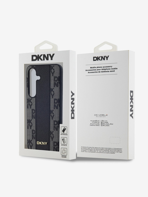 DKNY DKNY PU Kožni Kariran Uzorak Magsafe Stražnji Poklopac za Samsung Galaxy S24+ Black