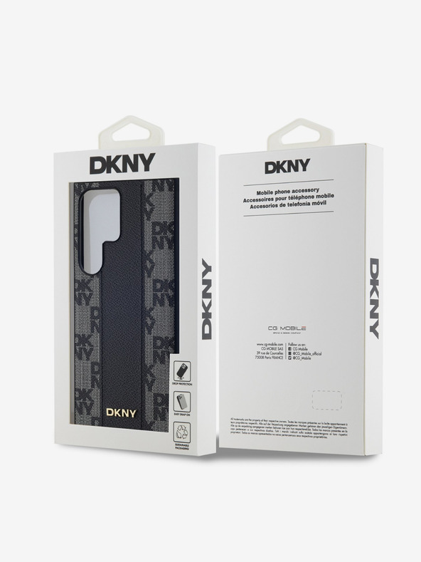 DKNY DKNY PU Kožni Kariran Uzorak Magsafe Stražnji Poklopac za Samsung Galaxy S24 Ultra Black