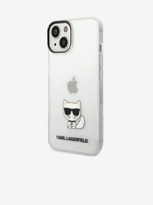 Karl Lagerfeld Karl Lagerfeld Choupette Logo Stražnji Poklopac za iPhone 14 Plus Transparent