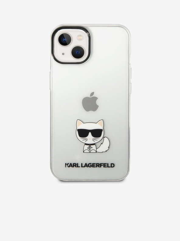 Karl Lagerfeld Karl Lagerfeld Choupette Logo Stražnji Poklopac za iPhone 14 Plus Transparent