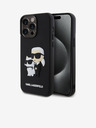 Karl Lagerfeld Karl Lagerfeld 3D Rubber Karl and Choupette Stražnji Poklopac za iPhone 14 Pro Max Black