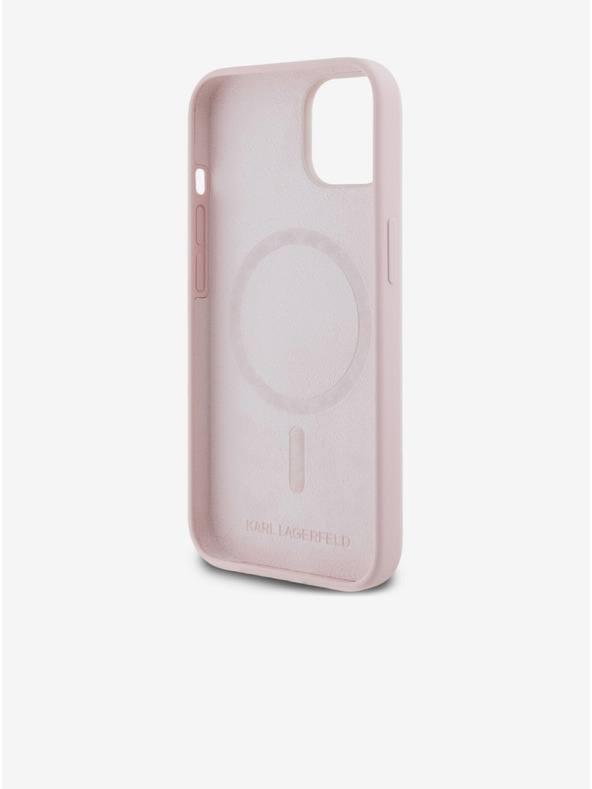 Karl Lagerfeld Stražnji Poklopac za iPhone 14 Karl Lagerfeld Liquid Silicone Karl and Choupette Magsafe