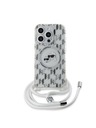 Karl Lagerfeld Karl Lagerfeld IML Monogram Crossbody K&CH Heads MagSafe Stražnji Poklopac za iPhone 15 Pro Max Transparent