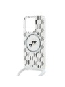 Karl Lagerfeld Karl Lagerfeld IML Monogram Crossbody K&CH Heads MagSafe Stražnji Poklopac za iPhone 15 Pro Max Transparent