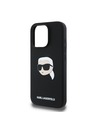 Karl Lagerfeld Karl Lagerfeld Liquid Silicone Karl Head MagSafe Stražnji Poklopac za iPhone 16 Pro Black