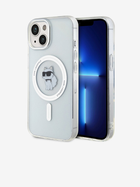 Karl Lagerfeld Karl Lagerfeld IML Choupette MagSafe Stražnji poklopac za iPhone 15 Transparent