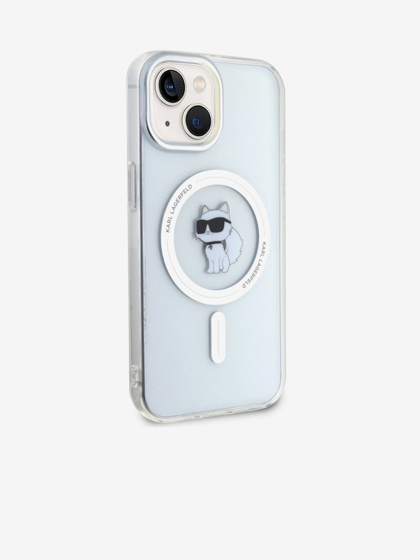 Karl Lagerfeld Karl Lagerfeld IML Choupette MagSafe Stražnji poklopac za iPhone 15 Transparent