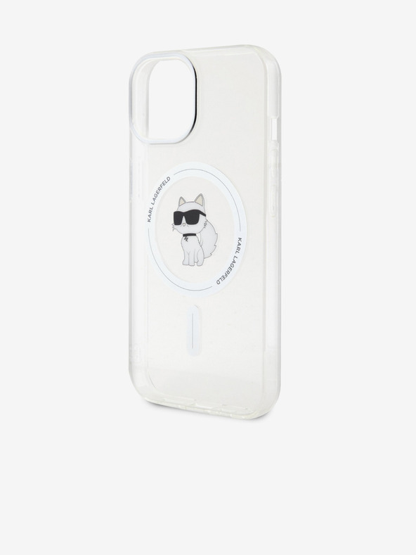 Karl Lagerfeld Karl Lagerfeld IML Choupette MagSafe Stražnji poklopac za iPhone 15 Transparent