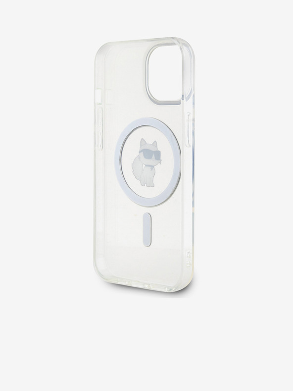 Karl Lagerfeld Karl Lagerfeld IML Choupette MagSafe Stražnji poklopac za iPhone 15 Transparent