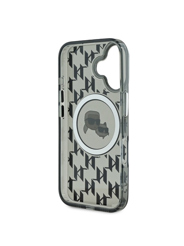 Karl Lagerfeld Karl Lagerfeld IML Monogram K&CH Glave MagSafe Stražnji poklopac za iPhone 16 Black