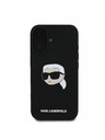 Karl Lagerfeld Karl Lagerfeld Tekući silikonski Karl Head MagSafe Stražnji poklopac za iPhone 16 Black