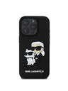 Karl Lagerfeld Karl Lagerfeld PU Saffiano Karl and Choupette Stražnji poklopac za iPhone 16 Pro Black