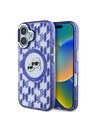 Karl Lagerfeld Karl Lagerfeld IML Monogram K&CH Glave MagSafe Stražnji poklopac za iPhone 16 Purple