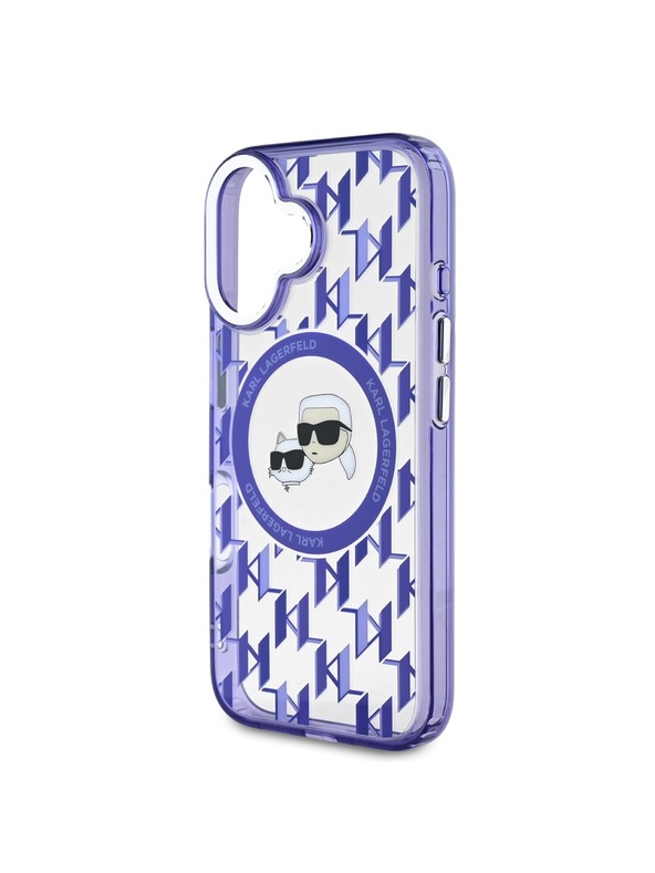 Karl Lagerfeld Karl Lagerfeld IML Monogram K&CH Glave MagSafe Stražnji poklopac za iPhone 16 Purple