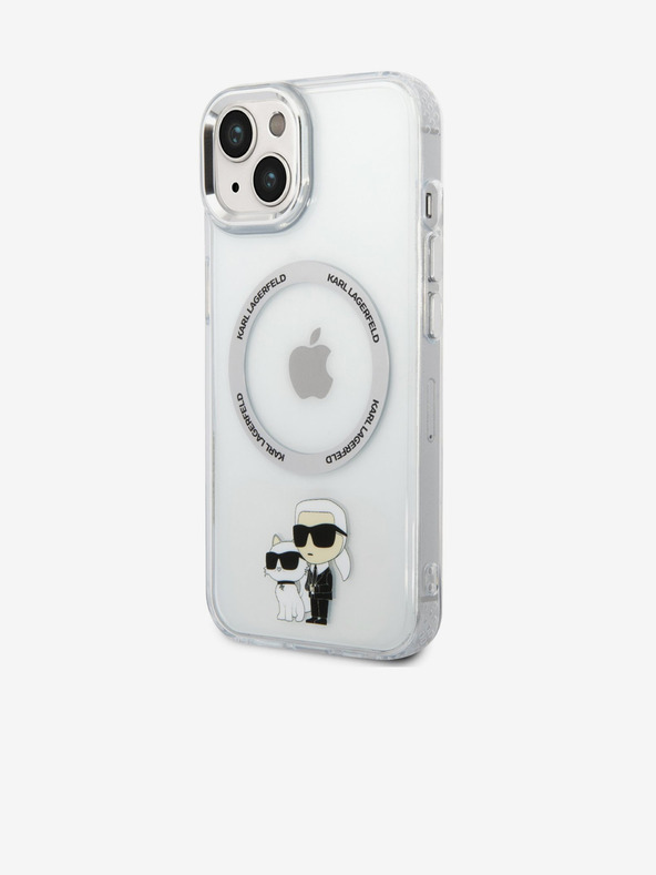 Karl Lagerfeld Karl Lagerfeld IML Karl and Choupette NFT MagSafe Stražnji poklopac za iPhone 13 Transparent