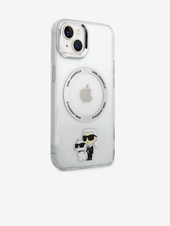 Karl Lagerfeld Karl Lagerfeld IML Karl and Choupette NFT MagSafe Stražnji poklopac za iPhone 13 Transparent