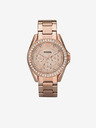 Fossil Ružičasto zlatni ženski satovi Fossil Riley