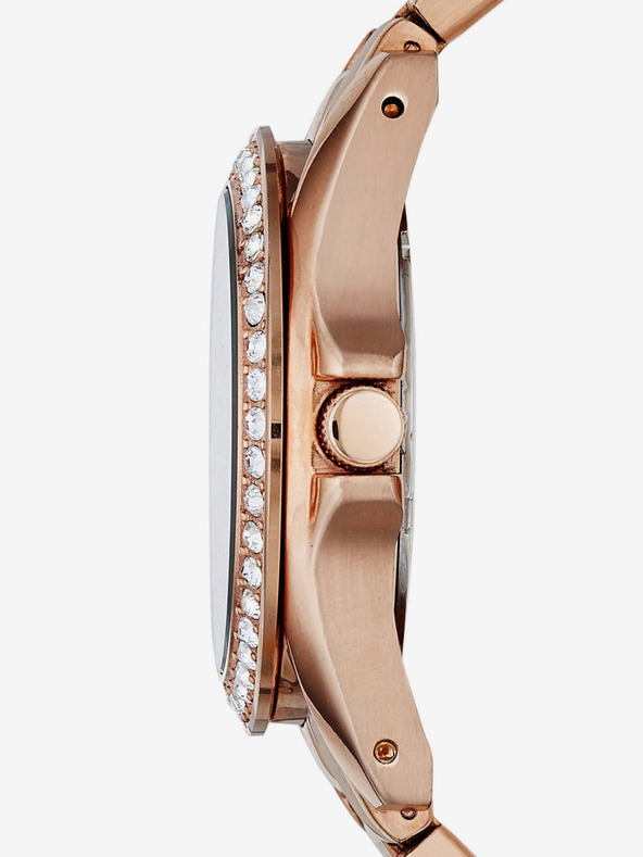 Fossil Ružičasto zlatni ženski satovi Fossil Riley