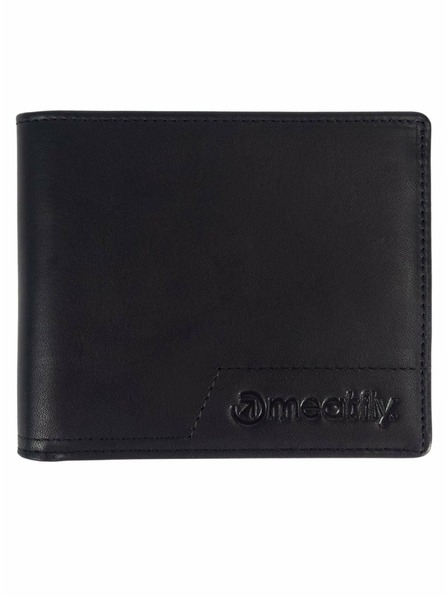 Meatfly Meatfly kožni novčanik Eliot Premium Black | Crna | Veličina