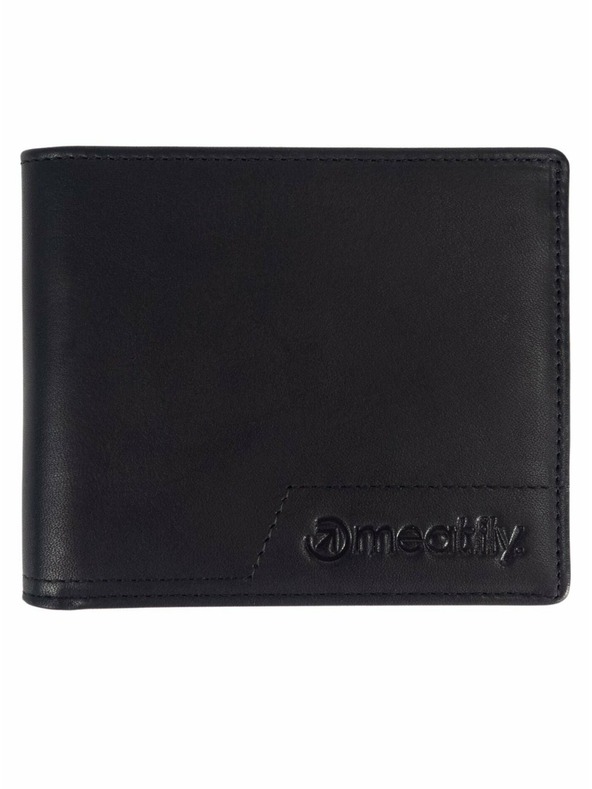 Meatfly Meatfly kožni novčanik Eliot Premium Black | Crna | Veličina