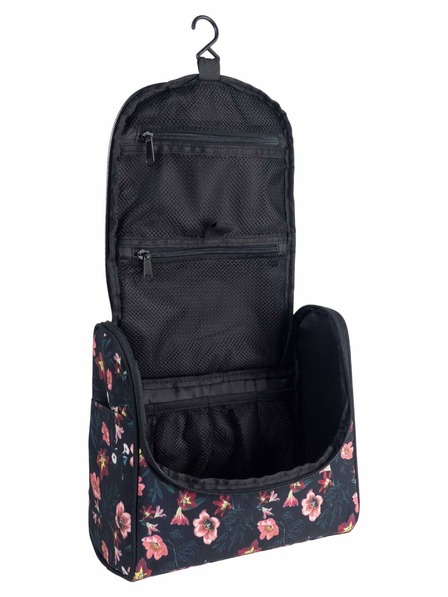 Meatfly Meatfly toaletna torbica Cara Hibiscus | Crna | Veličina