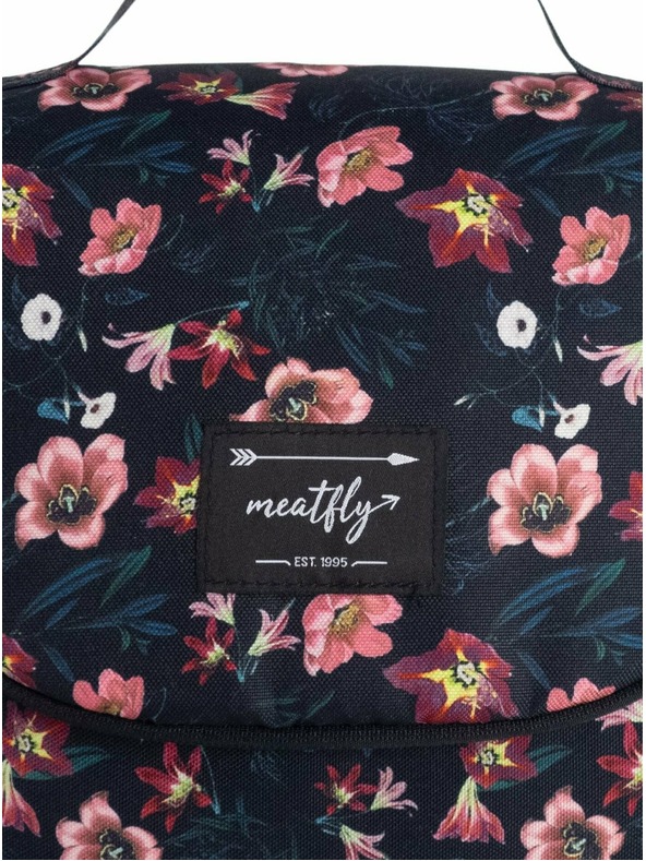 Meatfly Meatfly toaletna torbica Cara Hibiscus | Crna | Veličina