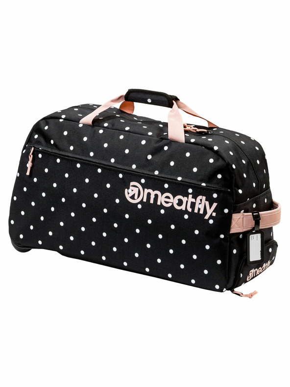 Meatfly Meatfly putna torba Gail White Dot/Powder Pink 42 L | Bijela | Zapremina 42 L