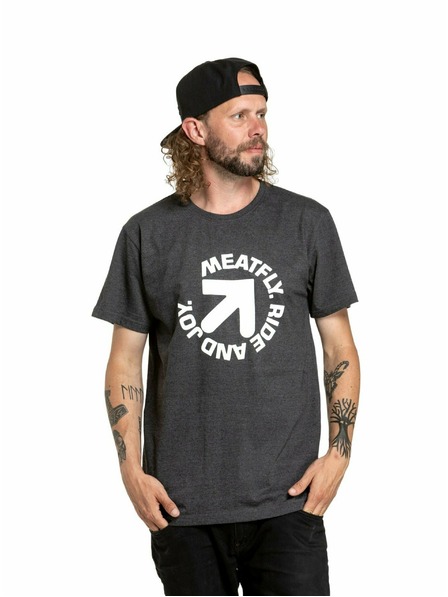 Meatfly Meatfly muška majica Arrow Charcoal Heather | Siva | Veličina