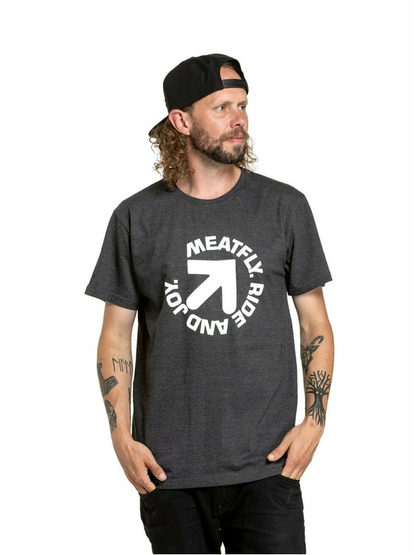 Meatfly Meatfly muška majica Arrow Charcoal Heather | Siva | Veličina