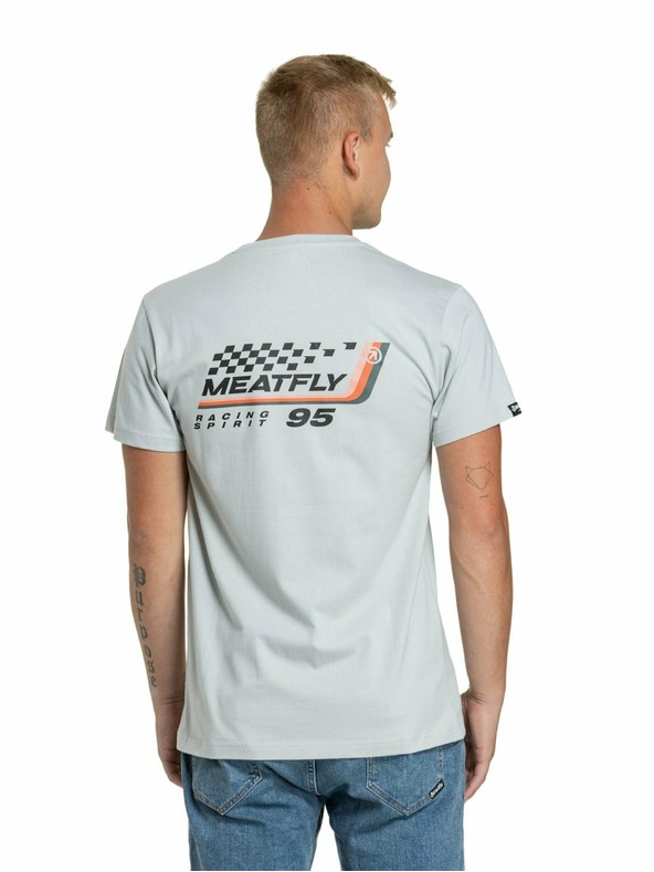 Meatfly Meatfly muška majica Racing Spirit Stone | Smeđa | Veličina S | 100% pamuk