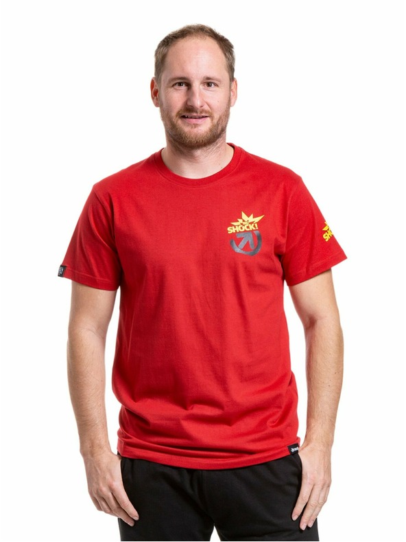 Meatfly Meatfly muška majica Big Shock Teamup Tamno Crvena | Crvena | Veličina
