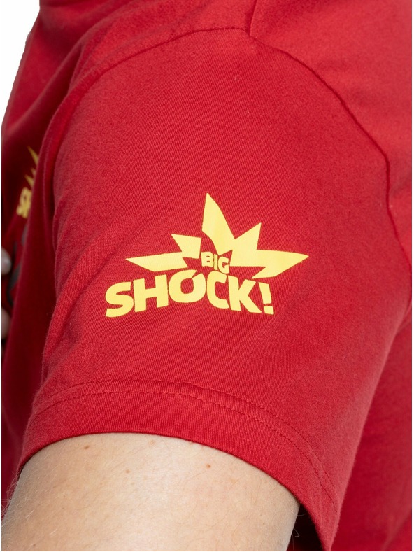 Meatfly Meatfly muška majica Big Shock Teamup Tamno Crvena | Crvena | Veličina