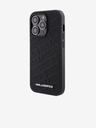 Karl Lagerfeld PU Quilted Pattern Stražnji Poklopac za iPhone 15 Pro Max Crna Karl Lagerfeld