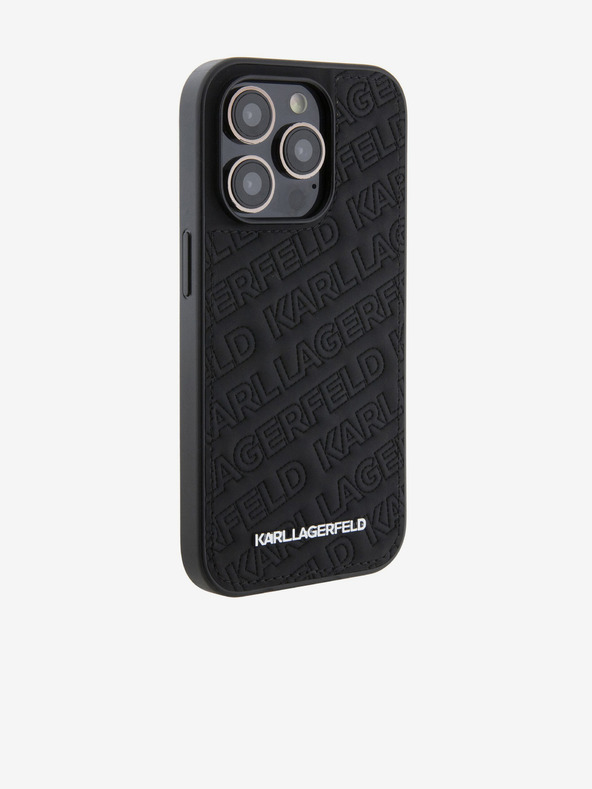 Karl Lagerfeld PU Quilted Pattern Stražnji Poklopac za iPhone 15 Pro Max Crna Karl Lagerfeld