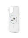 Karl Lagerfeld Karl Lagerfeld IML K&CH Heads Metal Frame MagSafe Stražnji Poklopac za iPhone 14 Prozirna
