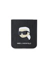 Karl Lagerfeld Karl Lagerfeld PU Saffiano Monogram Karl Head Stražnji Poklopac za Samsung Galaxy Z Flip 6 Crna