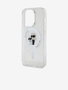 Karl Lagerfeld Karl Lagerfeld IML Glitter Karl and Choupette MagSafe Stražnji Poklopac za iPhone 15 Pro Prozirna