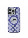 Karl Lagerfeld Karl Lagerfeld IML Monogram K&CH Heads MagSafe Stražnji Poklopac za iPhone 16 Pro Ljubičasta