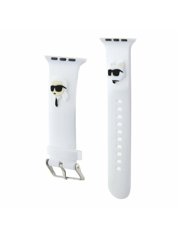 Karl Lagerfeld Karl Lagerfeld Karl and Choupette Glava NFT Remen za Apple Watch 38/40/41 Bijeli