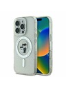 Karl Lagerfeld Karl Lagerfeld IML Glitter Karl and Choupette MagSafe Stražnji poklopac za iPhone 16 Pro Max Prozirni